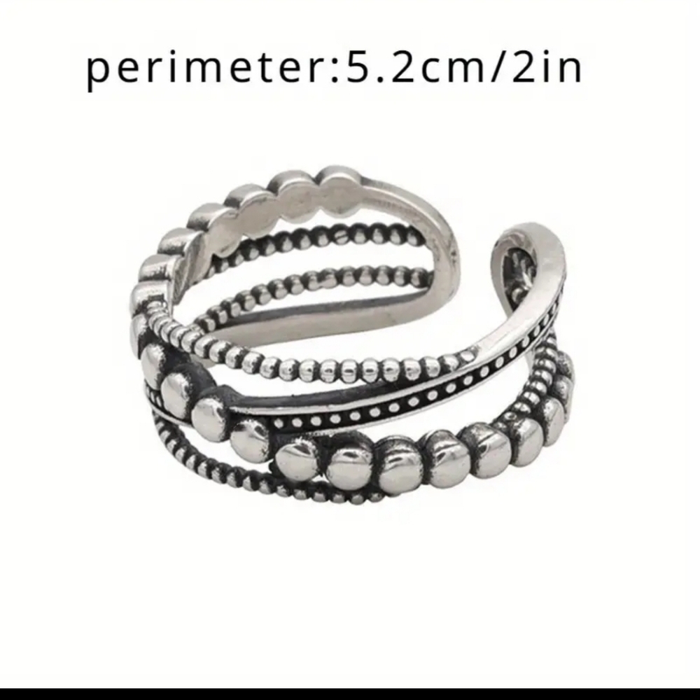 New! Silver RESIZABLE ring - Picture 4 of 6